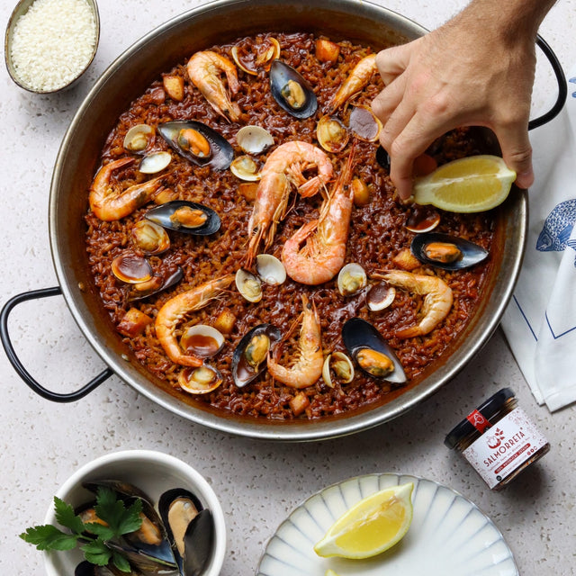 Garcia Paellas Spanische Paella Kombi-Box (Meeresfrüchte & Hühnchen)