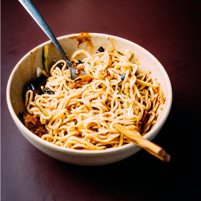 SomeDimSum Homemade Chinese Noodles Eastern Mild Aubergine
