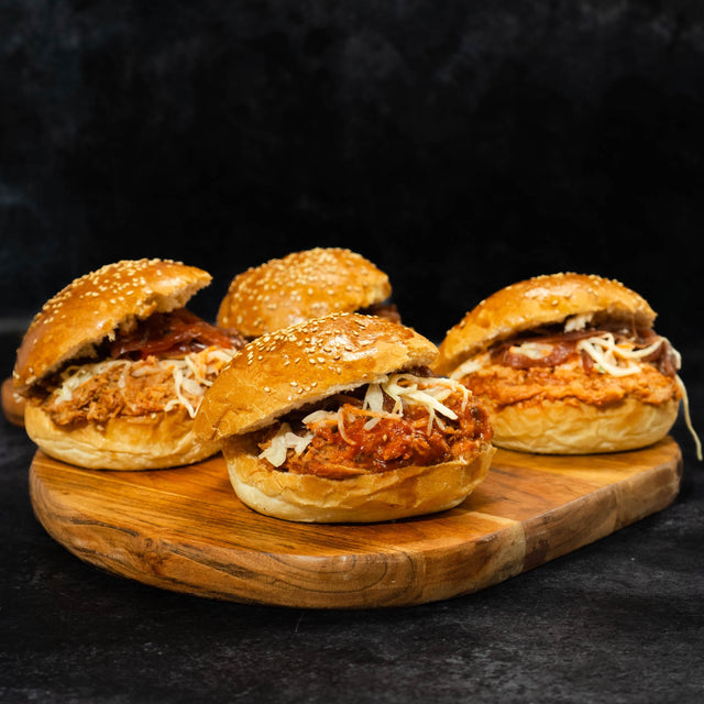 Smoke BBQ Pulled Pork Burger Klassisch