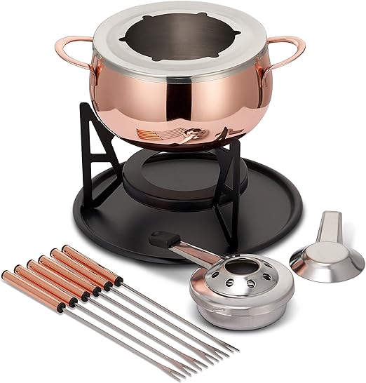 Box by Steffen Henssler  Kupfer Fondue-Set mit 6 Fonduegabeln  Klassisch