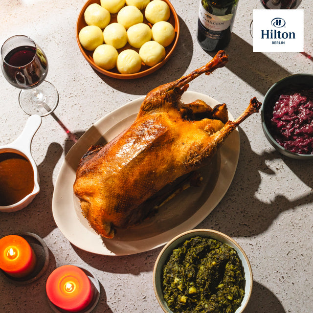 Hilton Berlin Weihnachten mit Hilton Gans