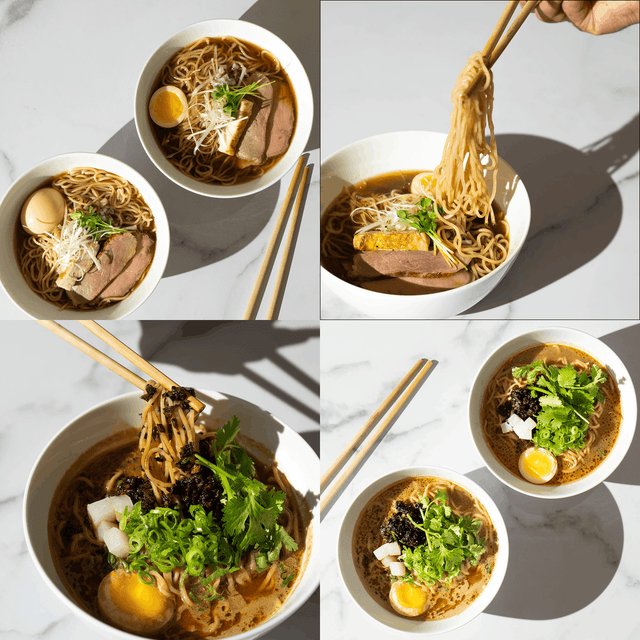 Food Technique Berlin Ramen Menü Chicken Shoyu & Mushroom Tantanmen