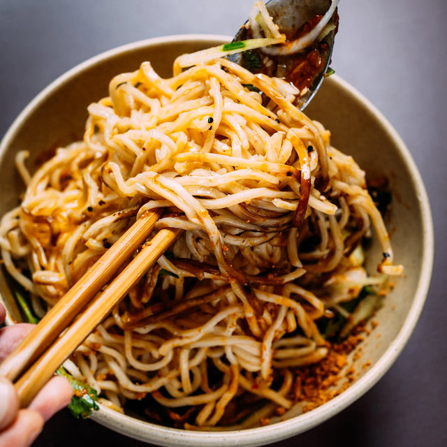 SomeDimSum Homemade Chinese Noodles Black Garlic Pork