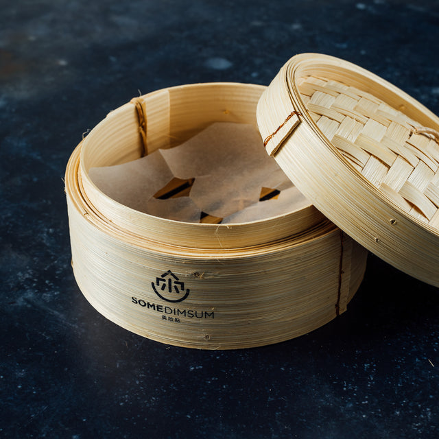 SomeDimSum Bambusdämpfkorb mit Deckel 2-teilig (1 Korb, 1 Deckel)